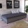 Letto imbottito con contenitore CORY 80x200 grigio