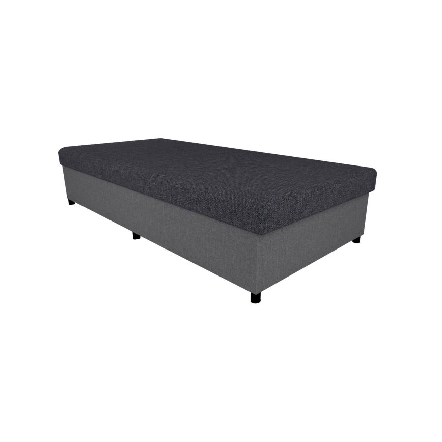Letto imbottito con contenitore CORY 80x200 grigio