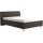 Letto imbottito con contenitore e materasso DALMA 140x200 cm grigio/marrone