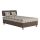 Letto imbottito con contenitore e materasso GEORGE 90x200 cm marrone