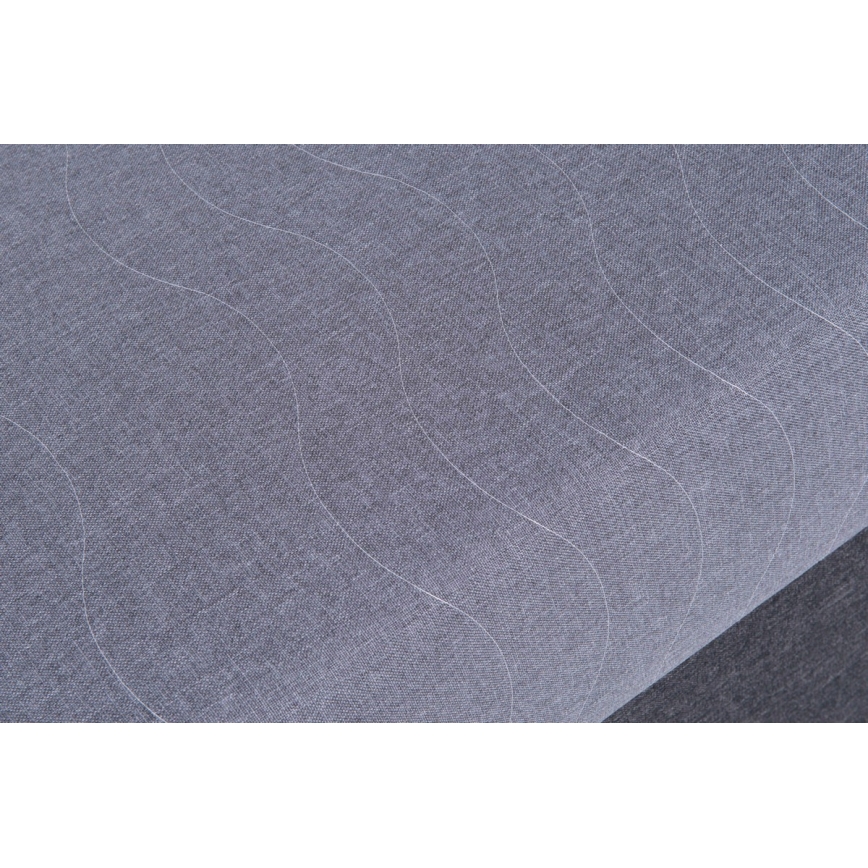 Letto imbottito con contenitore JACOB XL, portata 130 kg, 90x200 cm, grigio