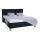 Letto imbottito con contenitore MARIA 160x200 cm, senza materasso, antracite