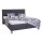 Letto imbottito con contenitore salvaspazio, senza materasso MARIA 160x200 cm grigio