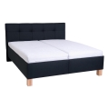 Letto imbottito con contenitore senza materasso MARIA 180x200 cm antracite