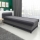 Letto imbottito con contenitore TALI 80x202 grigio/antracite