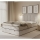 Letto imbottito con materassi e contenitore GRACE 140x200 cm grigio