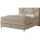 Letto imbottito con materassi e contenitore NAOMI 140x200 cm beige