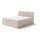Letto imbottito con materassi e topper con contenitore EMBER 160x200 cm beige