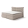 Letto imbottito con materassi e topper SOFIA 180x200 cm beige