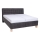 Letto imbottito con materasso e contenitore VIOLET 160x200 cm grigio scuro