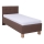 Letto imbottito con materasso e spazio di archiviazione MARIA ONE 90x200 cm marrone