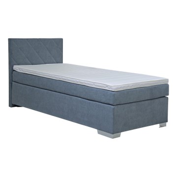 Letto imbottito con materasso IDA 90x200 cm blu