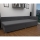 Letto imbottito con testiera universale e contenitore AMSTERDAM 90x200 cm, grigio