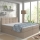 Letto imbottito EMBER 180x200 cm con materassi, topper e contenitore, beige