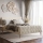 Letto imbottito FLORA senza materasso 160x200 cm beige