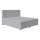Letto imbottito ISABEL 180x200 con materasso a molle e contenitore, grigio chiaro