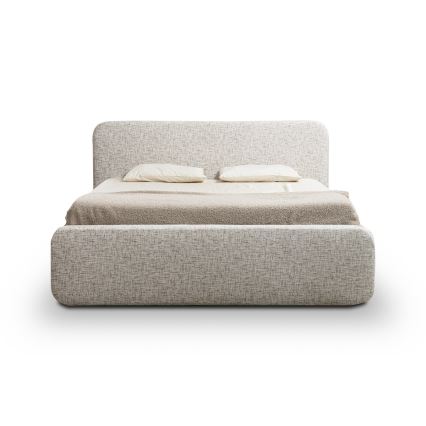 Letto imbottito LAJLA 180x200 cm, senza materasso, beige
