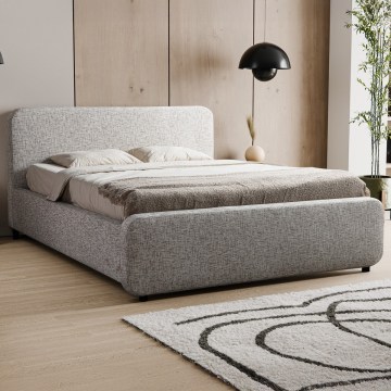 Letto imbottito LAJLA 180x200 cm senza materasso, beige