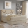Letto imbottito NAOMI 160x200 cm con materassi e contenitore beige