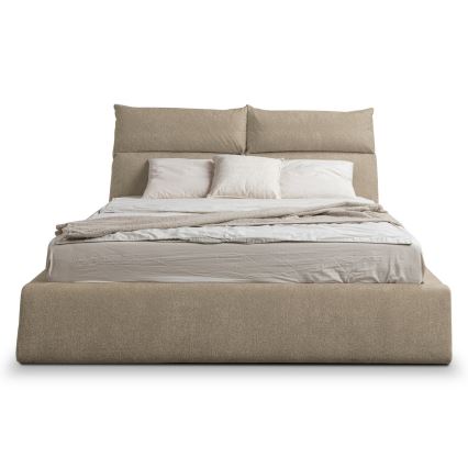 Letto imbottito senza materasso BASIL 180x200 cm beige