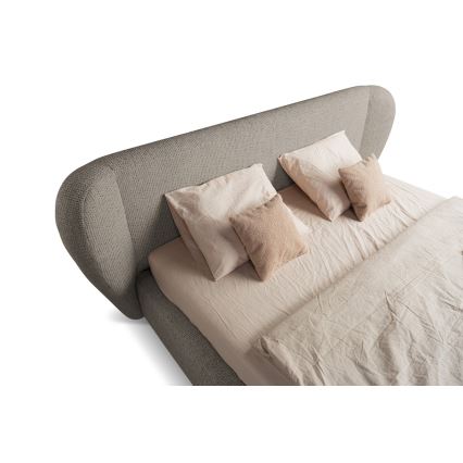 Letto imbottito senza materasso DALIA 160x200 cm grigio
