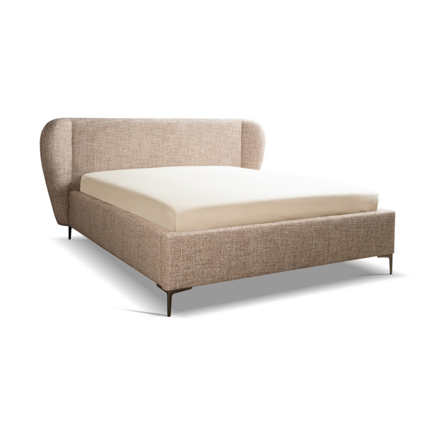 Letto imbottito senza materasso DALIA 160x200 cm grigio