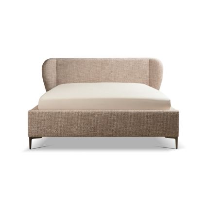 Letto imbottito senza materasso DALIA 160x200 cm grigio