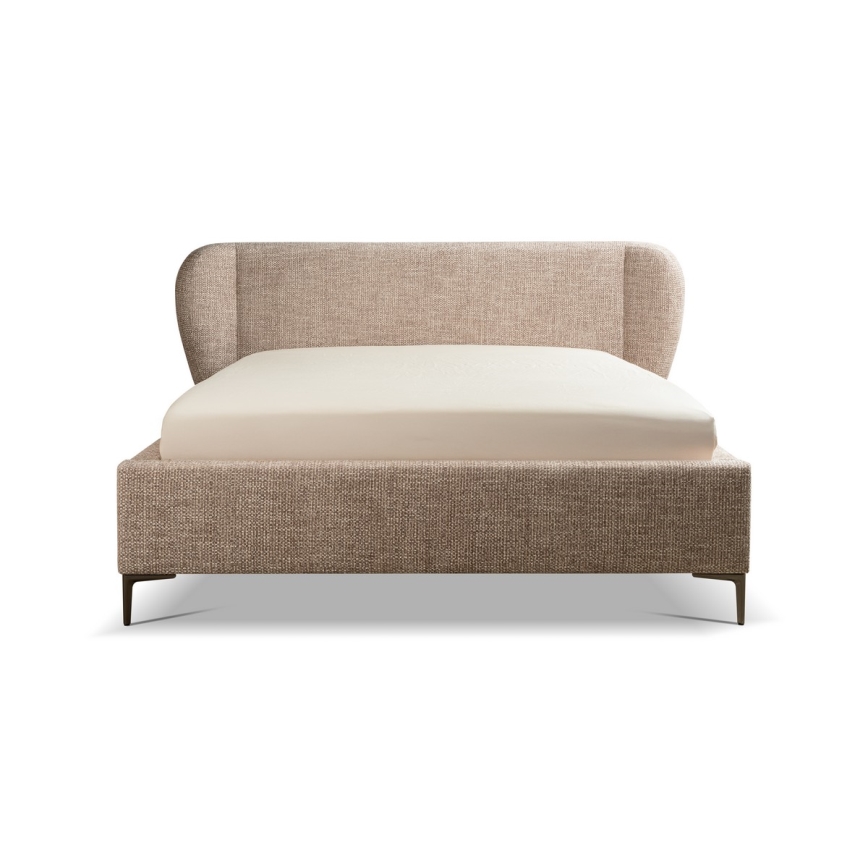 Letto imbottito senza materasso DALIA 160x200 cm grigio