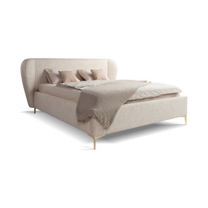 Letto imbottito senza materasso DALIA 180x200 cm beige