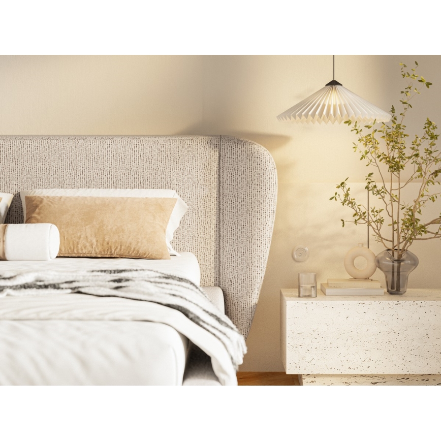 Letto imbottito senza materasso DALIA 180x200 cm beige