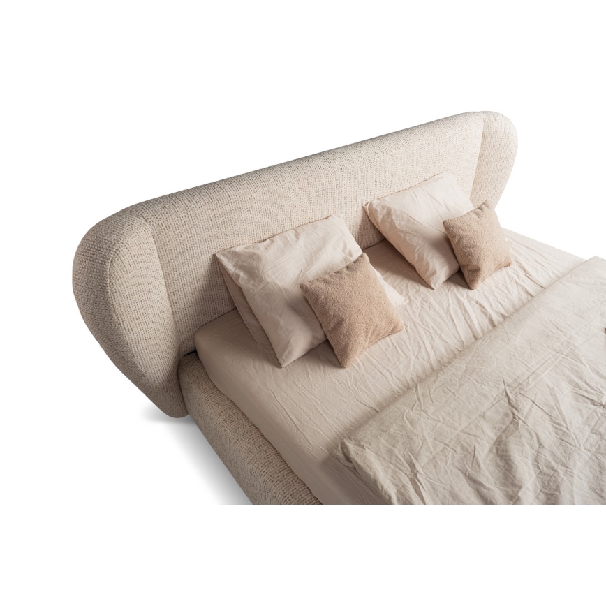 Letto imbottito senza materasso DALIA 180x200 cm beige