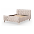 Letto imbottito senza materasso FLORA 180x200 cm beige