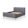 Letto imbottito senza materasso FLORA 180x200 cm grigio