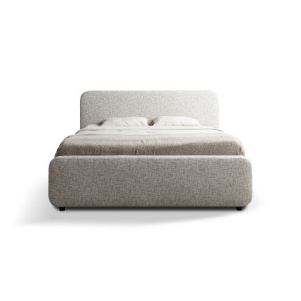Letto imbottito senza materasso LAJLA 160x200 cm beige