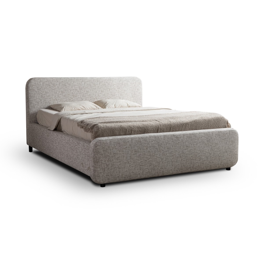 Letto imbottito senza materasso LAJLA 160x200 cm beige