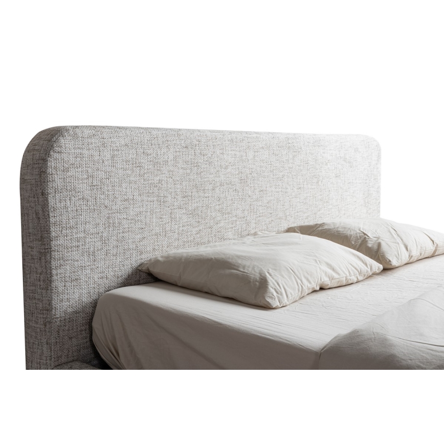 Letto imbottito senza materasso LAJLA 160x200 cm beige