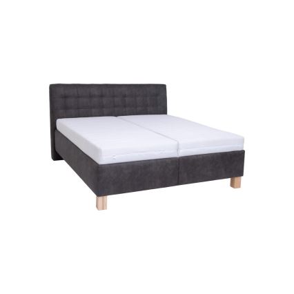 Letto imbottito VIOLET con contenitore senza materasso 180x200 cm grigio scuro