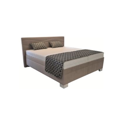Letto imbottito WINDSOR 180x200 cm senza materasso, beige
