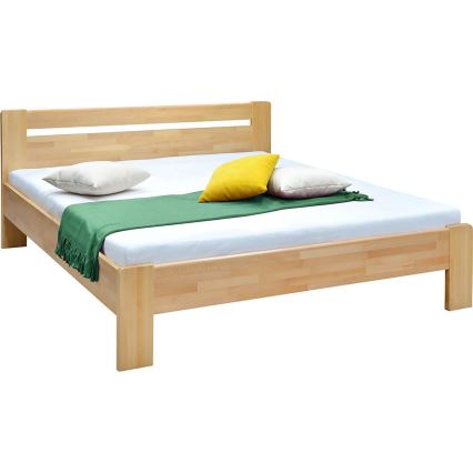 Letto matrimoniale in legno massello AMARA 180x200 cm faggio