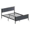 Letto matrimoniale in metallo LUNOR 120x200 cm antracite, portata massima 120 kg