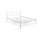 Letto matrimoniale in metallo ORMEL 160x200 cm, bianco, portata 200 kg