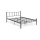 Letto matrimoniale in metallo ORMEL 160x200 cm, nero, portata fino a 200 kg