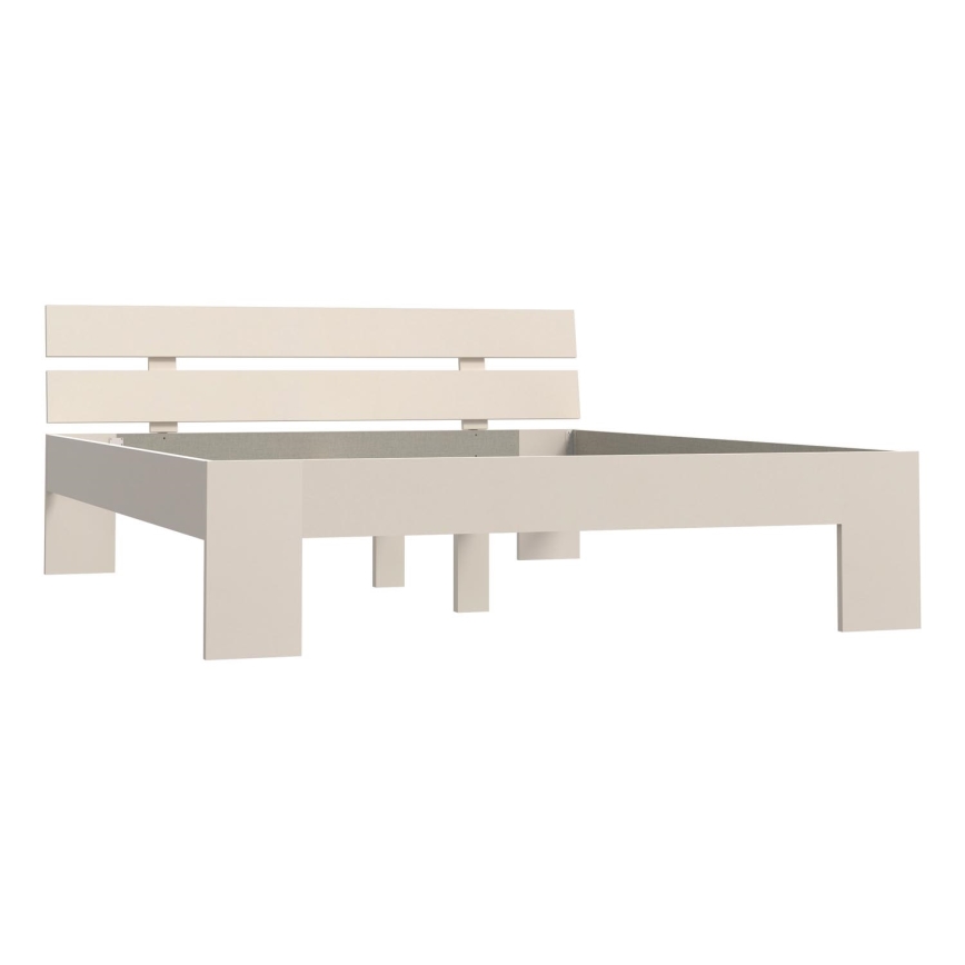 Letto matrimoniale PIROA 160x200 cm beige