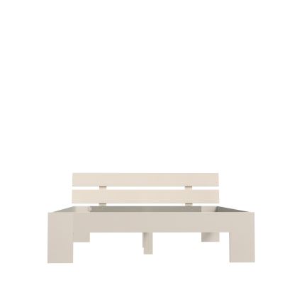Letto matrimoniale PIROA 160x200 cm beige