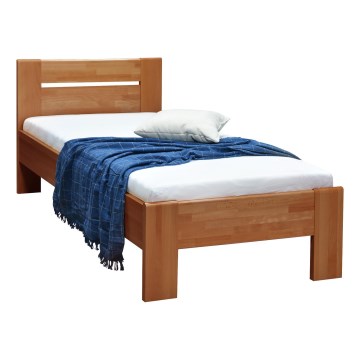 Letto singolo AMBER 90x200 cm, noce