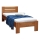 Letto singolo AMBER 90x200 cm, noce