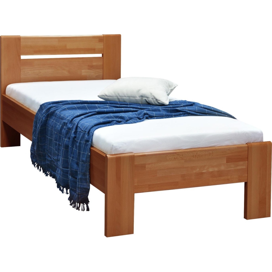 Letto singolo AMBER 90x200 cm, noce