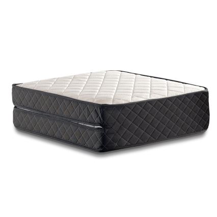 Letto singolo pieghevole in metallo HERON, 90x204 cm, bianco, portata 120 kg