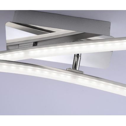 Leuchten Direkt 11270-55 - Lampadario LED da superficie SIMON 2xLED/5W/230V cromo opaco