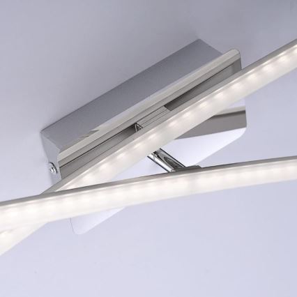 Leuchten Direkt 11272-55 - Lampadario LED da superficie SIMON 2xLED/8W/230V cromo opaco